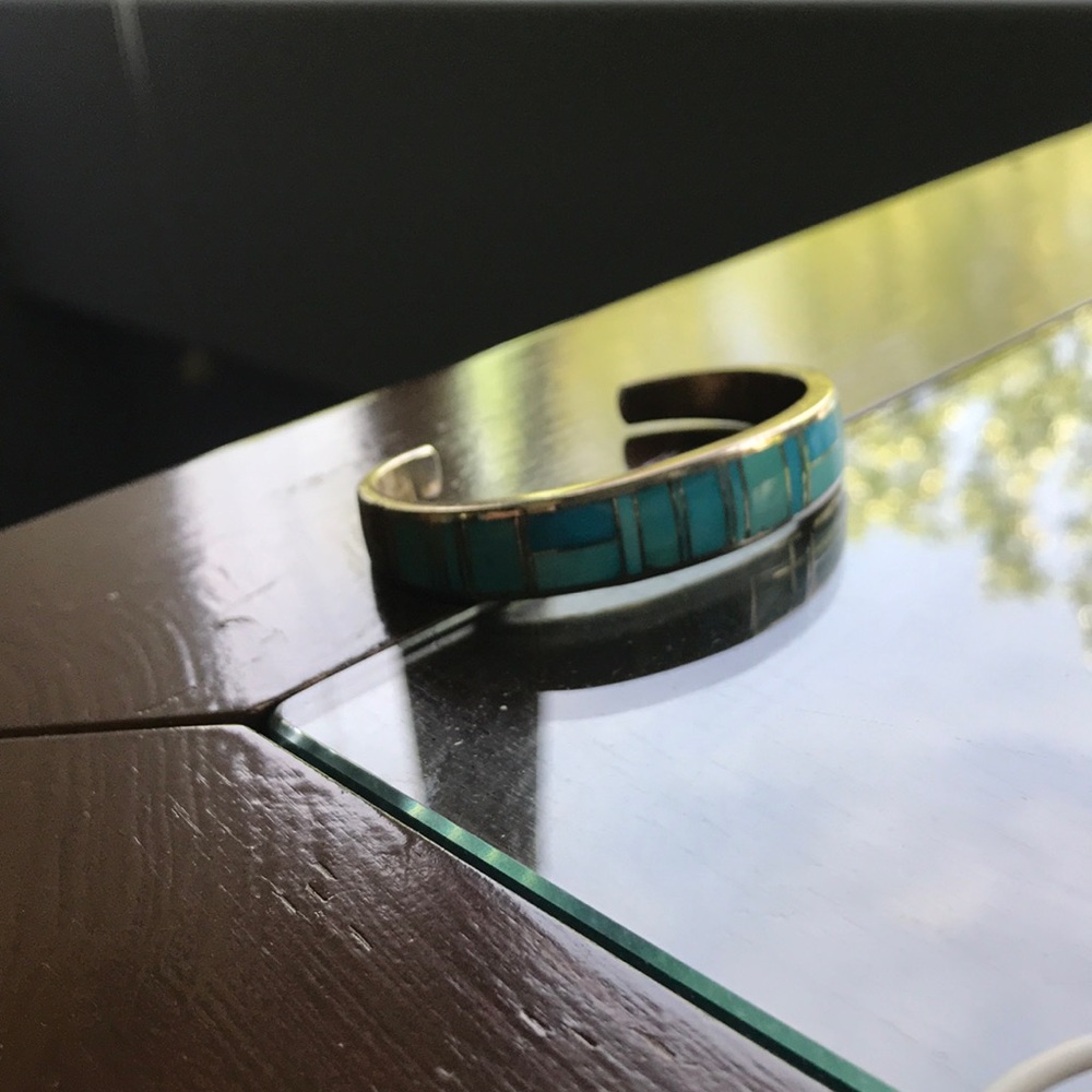 Silver bangle bracelet